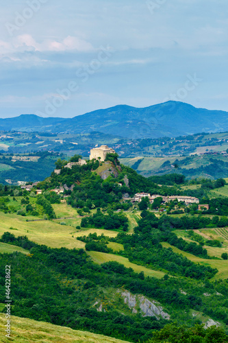Rural landscape near San Polo and Canossa  Emilia-Romagna