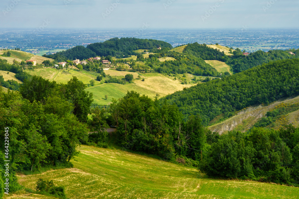 Rural landscape near San Polo and Canossa, Emilia-Romagna