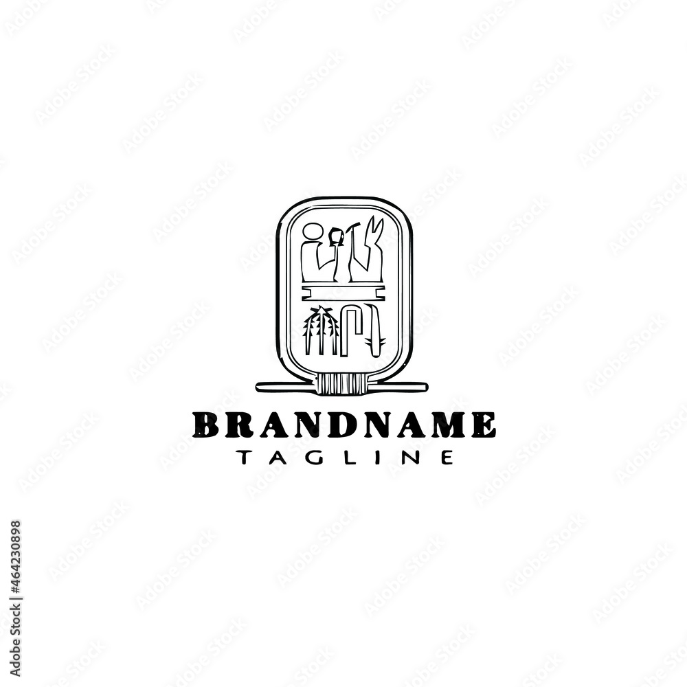 egypt symbol cartoon logo template icon design black simple illustration egypt symbol cartoon logo template icon design black simple illustration