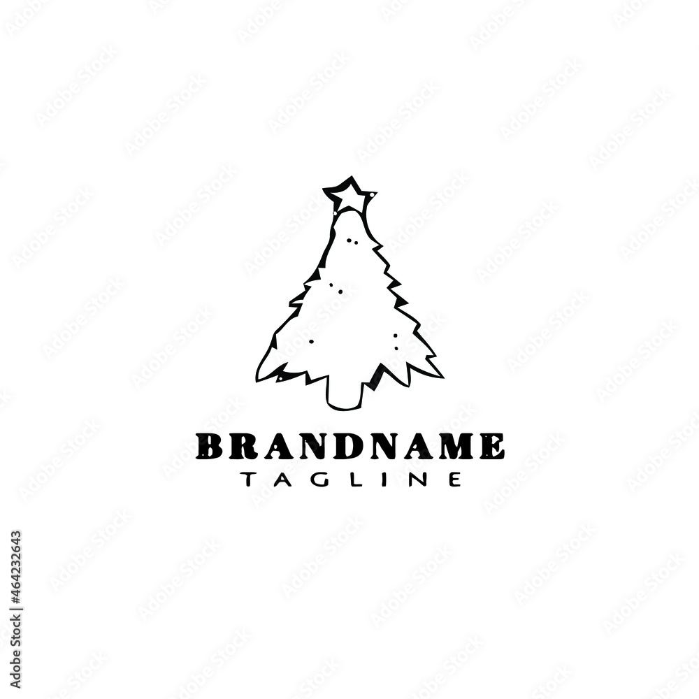 christmas tree logo icon design vector illustration christmas tree logo icon design vector illustration