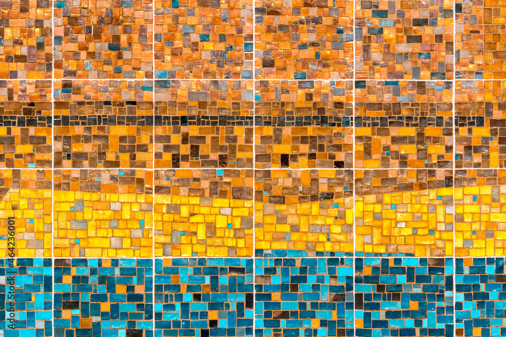Obraz premium Kolorowa abstrakcyjna mozaika z kafelek