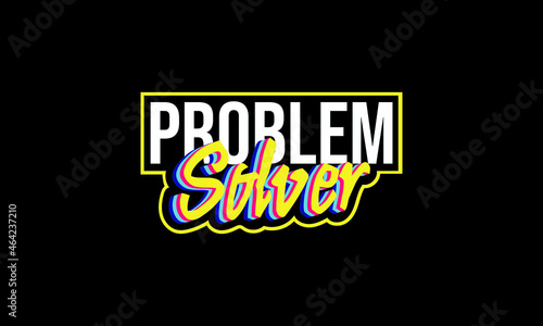 Problem Solver V2 Sticker Illustration Vector Print
