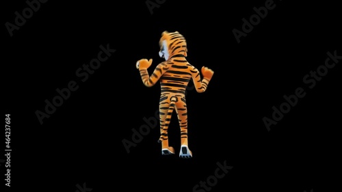 Tiger dancing a maraschino step dance