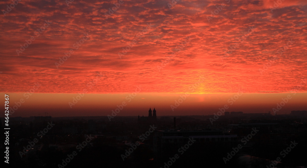 Fototapeta premium wchód słońca, Katedra