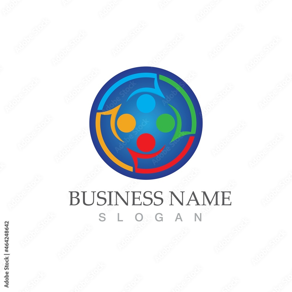 Community, network and social icon Community, network and social icon