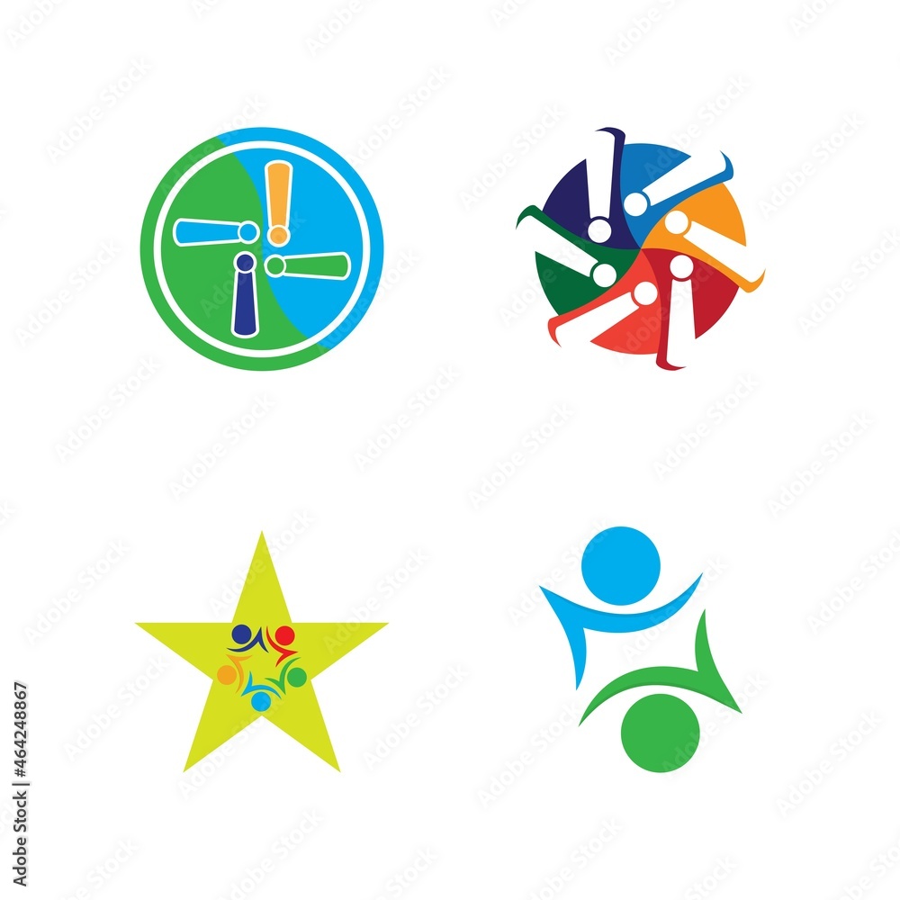 Community, network and social icon Community, network and social icon