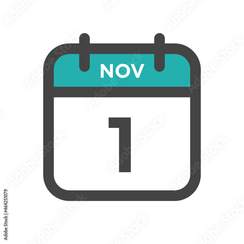 November 1 Calendar Day or Calender Date for Deadlines or Appointment