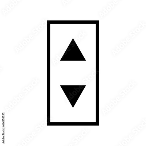 Elevator or lift buttons icon