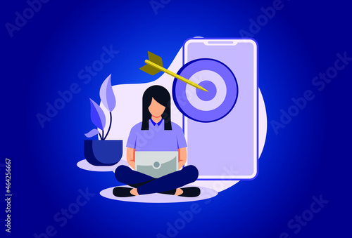 Lead scoring illustration exclusive design inspiration