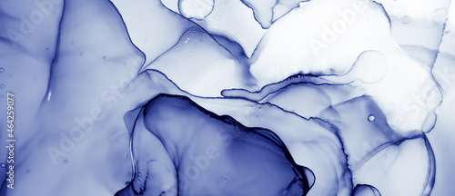 Water Ink Paint. Oil Wave Illustration. Indigo Alcohol Pattern. Ink Painting. Ethereal Grunge Splash. White Geode Art. Navy Background. Winter Effect. Blue Fluid Texture. Marble Ink Painting.