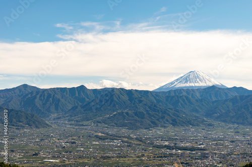 甲府盆地と富士山 photo