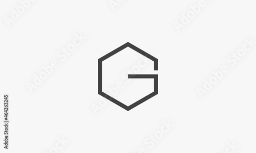 Free Download hexagon letter G logo isolated on white background. - GFXLoad