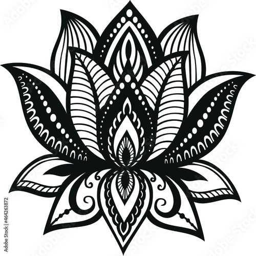 Flor de loto con estilo mandala