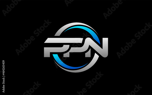 PPN Letter Initial Logo Design Template Vector Illustration photo