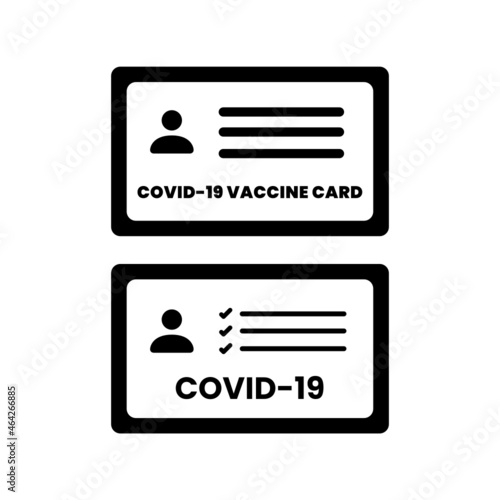 vaccine passport icon, vaccination certificate against covid-19 with check mark, medical card or passport for travel in time pandemic, thin line symbol on white background, editable stroke vector