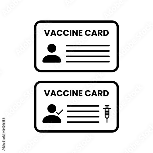 vaccine passport icon, vaccination certificate against covid-19 with check mark, medical card or passport for travel in time pandemic, thin line symbol on white background, editable stroke vector