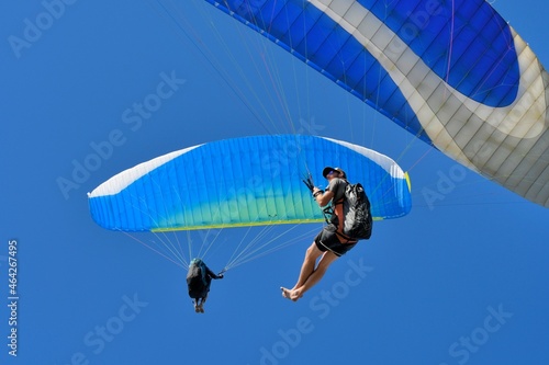 Paragliding at the dune du Pilat in France