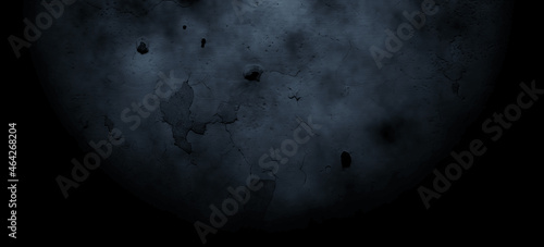 Grunge scary background. Old black Wall Concrete . Horror Cement Texture