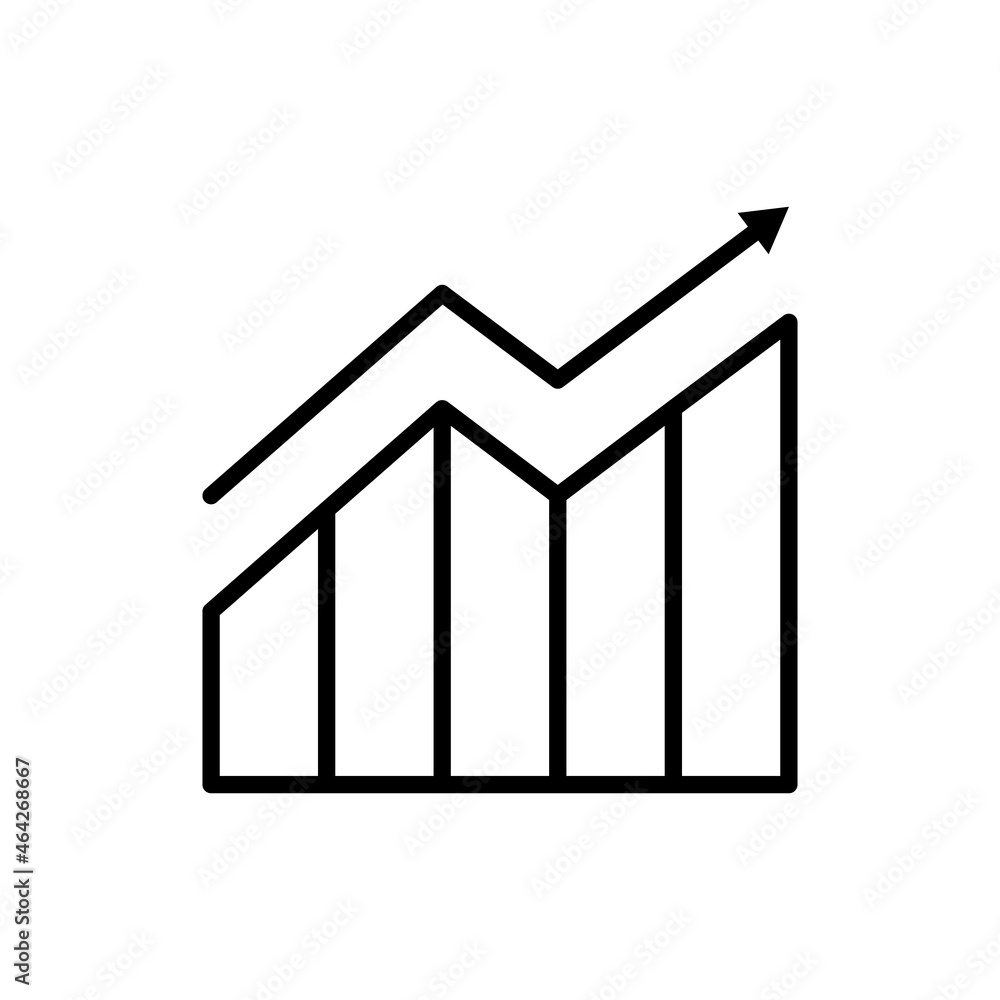 High traffic site thin line icon. Statistics of visitors growth. Modern vector illustration. High traffic site thin line icon. Statistics of visitors growth. Modern vector illustration.