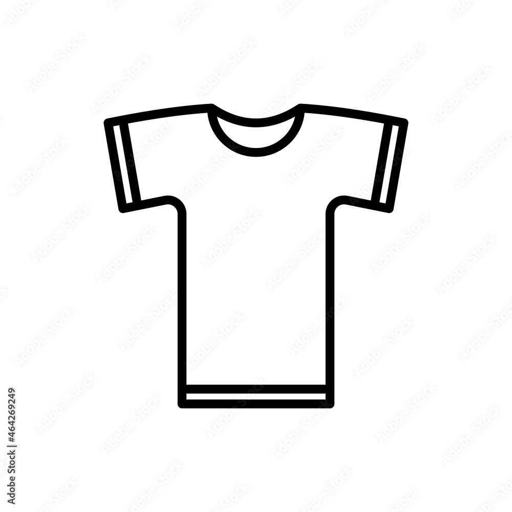 T-shirt thin line icon. Promotional product. Modern vector illustration. T-shirt thin line icon. Promotional product. Modern vector illustration.