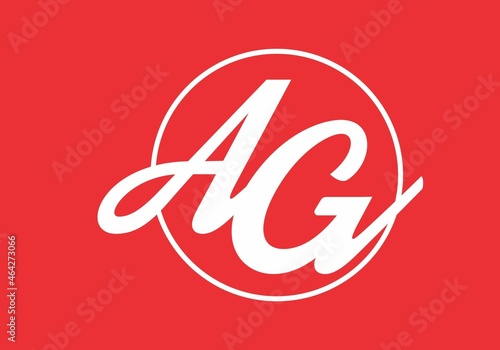 Free Download Simple shape of AG initial letter - GFXLoad