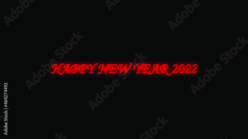 happy new year 2022, happy new year 2022 neon light design, neon light 2022.