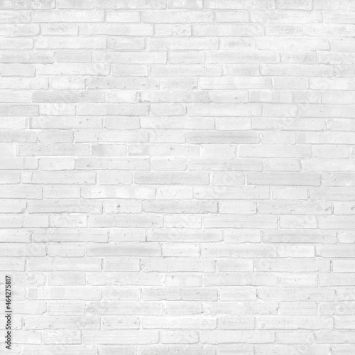 White grey brick wall texture with vintage style pattern for background and design art work. © Nattha99
