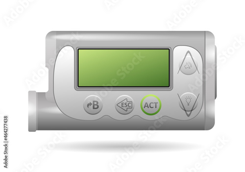 Insulin pump - medical device for diabetes therapy photo