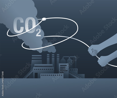 Carbon Dioxide Capture Technology metaphor