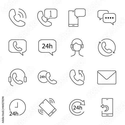 Processing icons set.Processing pack symbol vector elements for infographic web