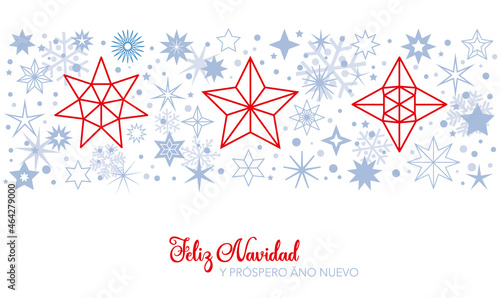 feliz navidad y próspero año nuevo - Tarjeta de felicitación con texto en español