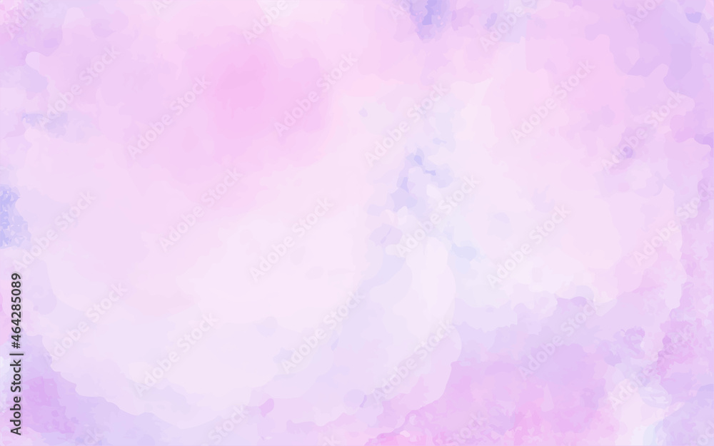 hand painted wet pink watercolor splash abstract watercolor background. Abstract soft pink watercolour background painted on white grain paper texture. Grunge magenta shades aquarelle illustration. 