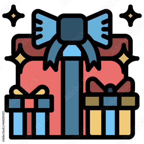 giftbox line icon