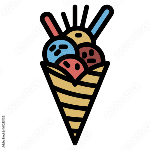 icecream line icon