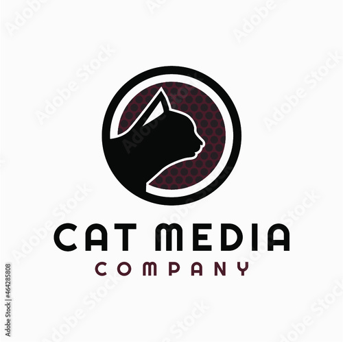 logo for company cat animal media internet or cat lovers community photo