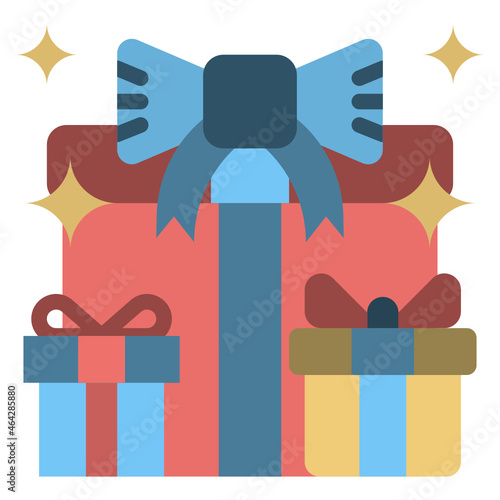 giftbox flat icon