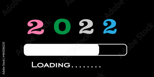 2022 Happy New Year logo design. Happy new year 2022. Modern Happy New Year Background.Happy New Year 2022 text design.Vector Illustration.