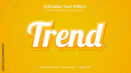 Trend text effect style