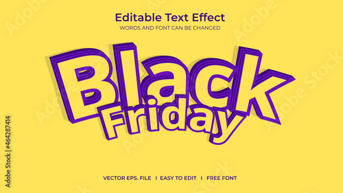 Black friday text effect style