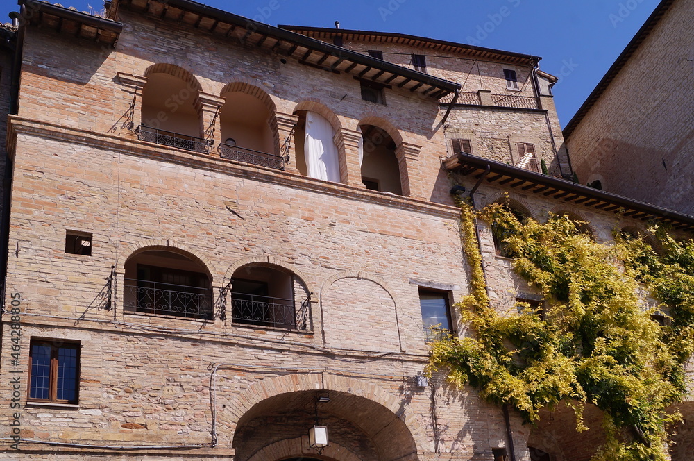 Palace in the medieval historic center of Assisi, Italy
