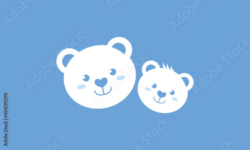 Illustration vector graphic of cute bear animal