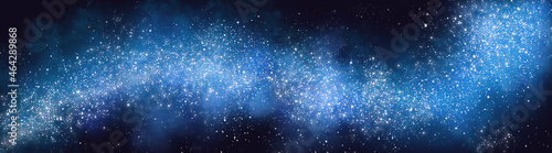 Fotografi Space background with realistic nebula and lots of shining stars