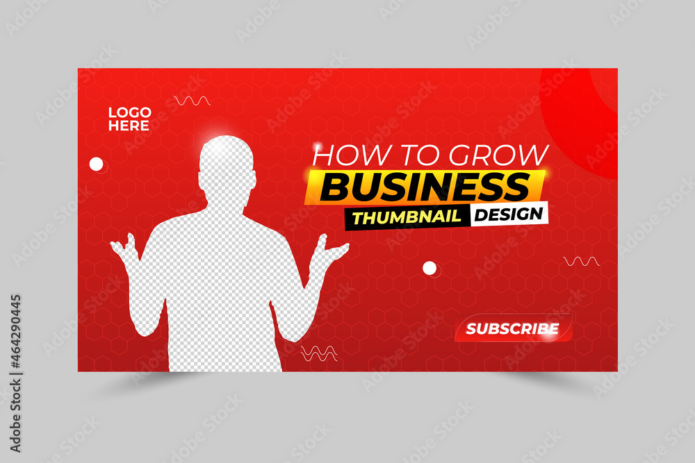 Attractive Business Corporate Custom Creative Thumbnail Design Gym and Fitness  for any kind of video Editable minimal square banner post template - obrazy, fototapety, plakaty 
