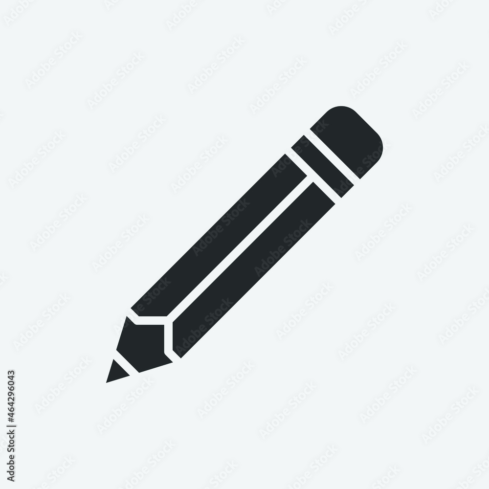 Pencil vector icon illustration sign Pencil vector icon illustration sign