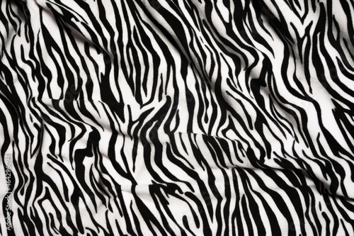 Fabric background with zebra animal print texture