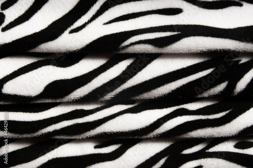 Fabric background with zebra animal print texture