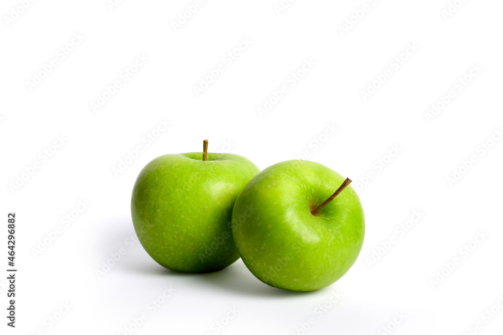 Perfect fresh green apple isolated on a white background Perfect fresh green apple isolated on a white background