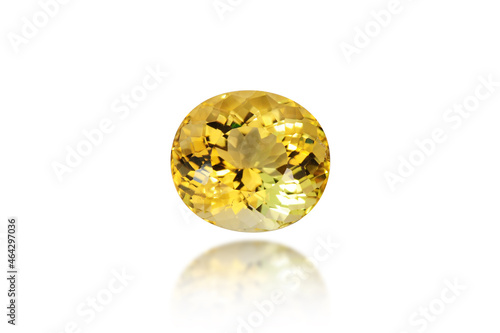 Valokuva Genuine Brazilian unheated yellow color citrine gemstone
