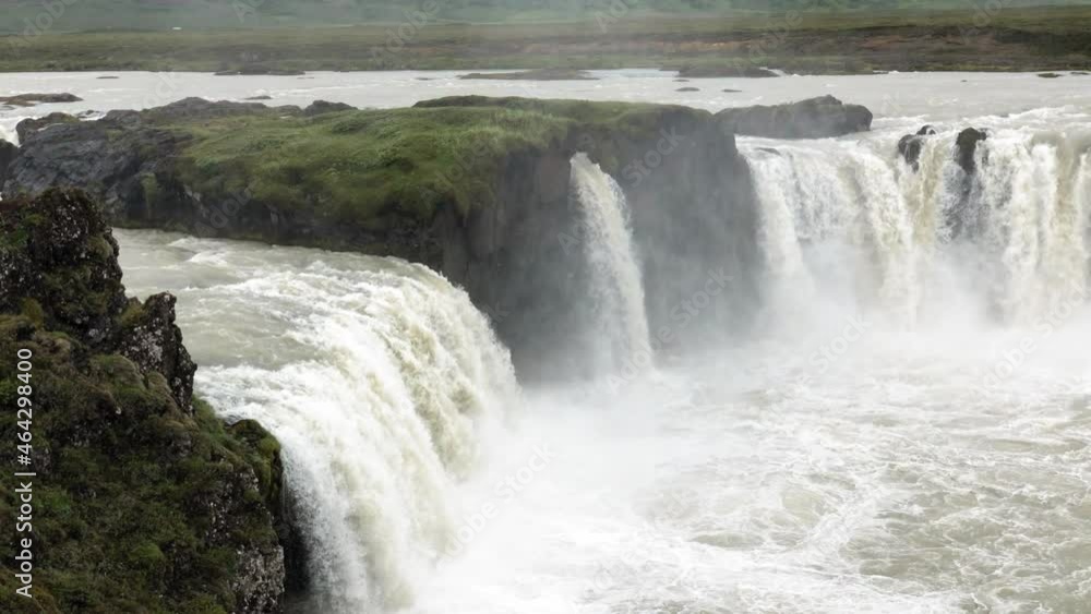 Godafoss Waterfalls in summer season, Iceland Godafoss Waterfalls in summer season, Iceland