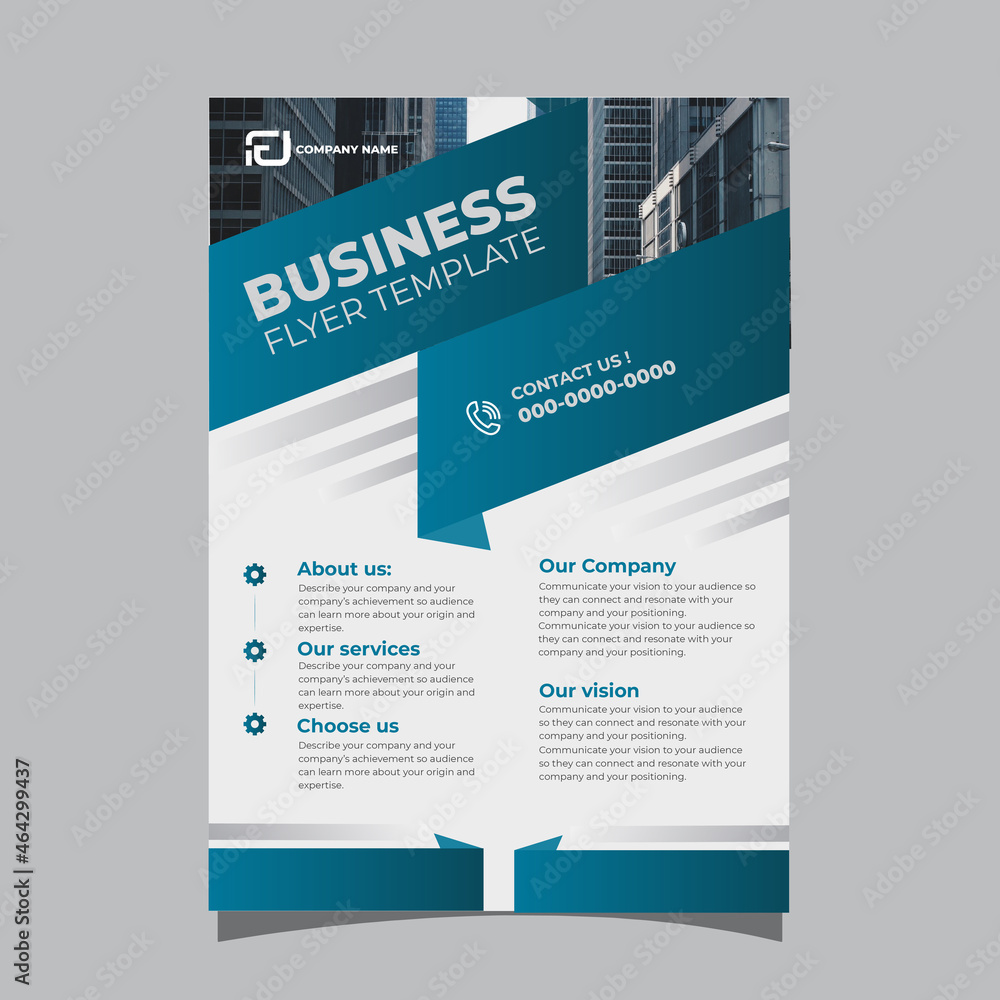 Creative business flyer template in modern design